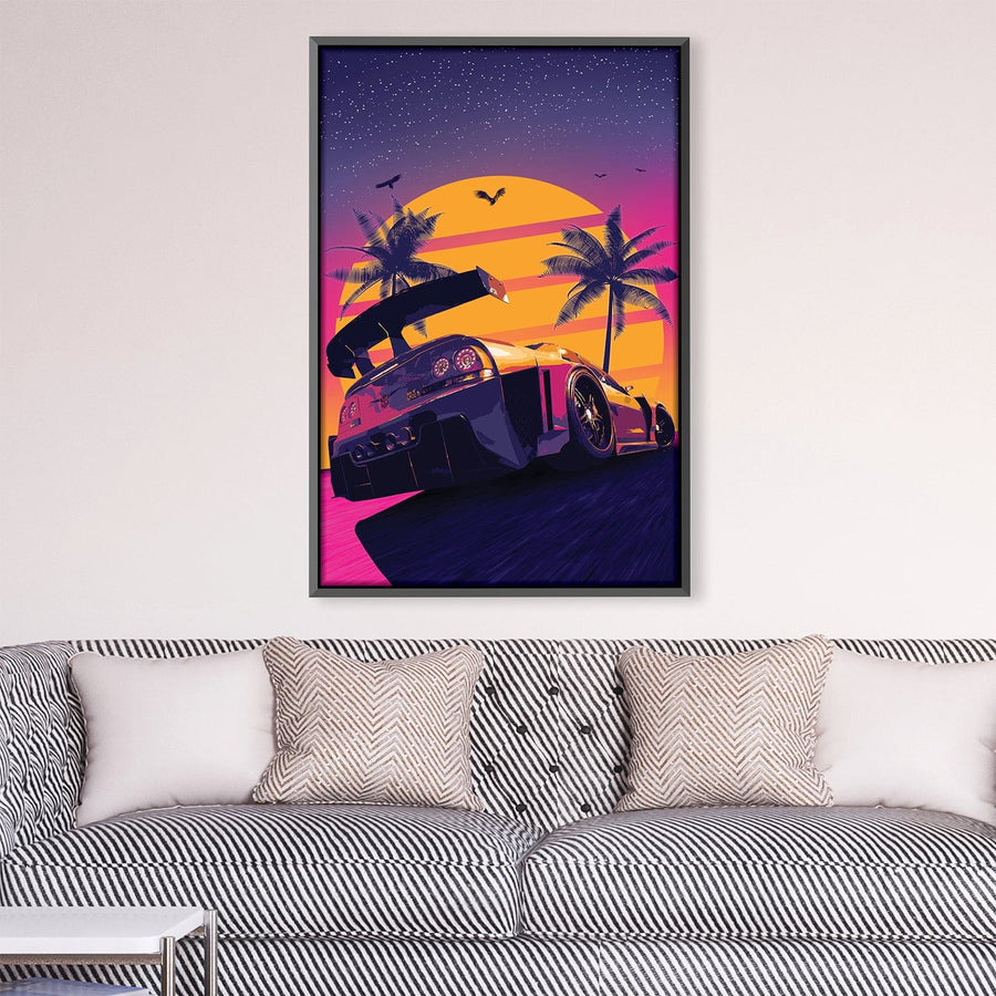Vice Speed Canvas Art Clock Canvas