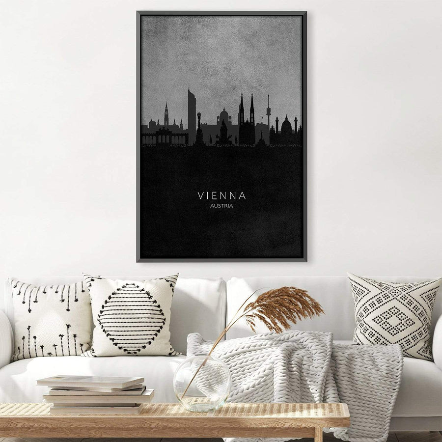 Vienna-Skyline Canvas Art Clock Canvas