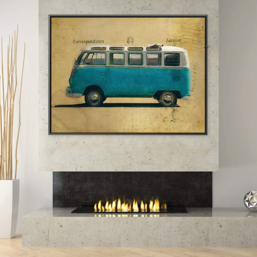 Vintage VW Canvas Art Clock Canvas