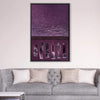 Violette Canvas Art Clock Canvas