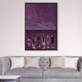 Violette Canvas Art Clock Canvas