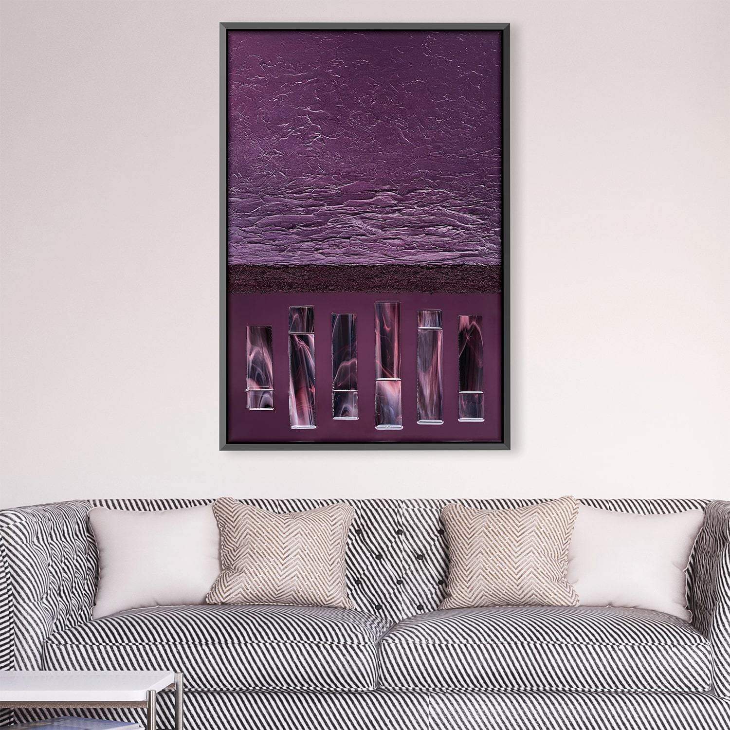 Violette Canvas Art Clock Canvas