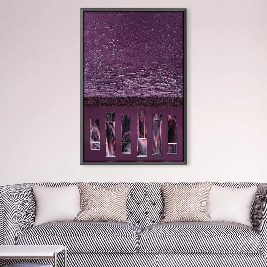 Violette Canvas Art Clock Canvas