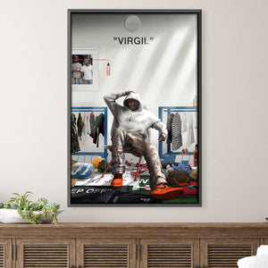 Virgil Canvas Art 30 x 45cm / Unframed Canvas Print Clock Canvas
