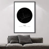 Virgo Traits Canvas Art Clock Canvas