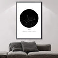 Virgo Traits Canvas Art Clock Canvas