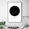Virgo Traits Canvas Art Clock Canvas