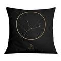 Virgo Traits Gold Cushion Cushion Cushion Square Clock Canvas