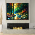 Vivid Forest Canvas Art Clock Canvas