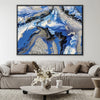 Vivid Geode Canvas Art 45 x 30cm / Unframed Canvas Print Clock Canvas