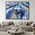 Vivid Geode Canvas Art 45 x 30cm / Unframed Canvas Print Clock Canvas