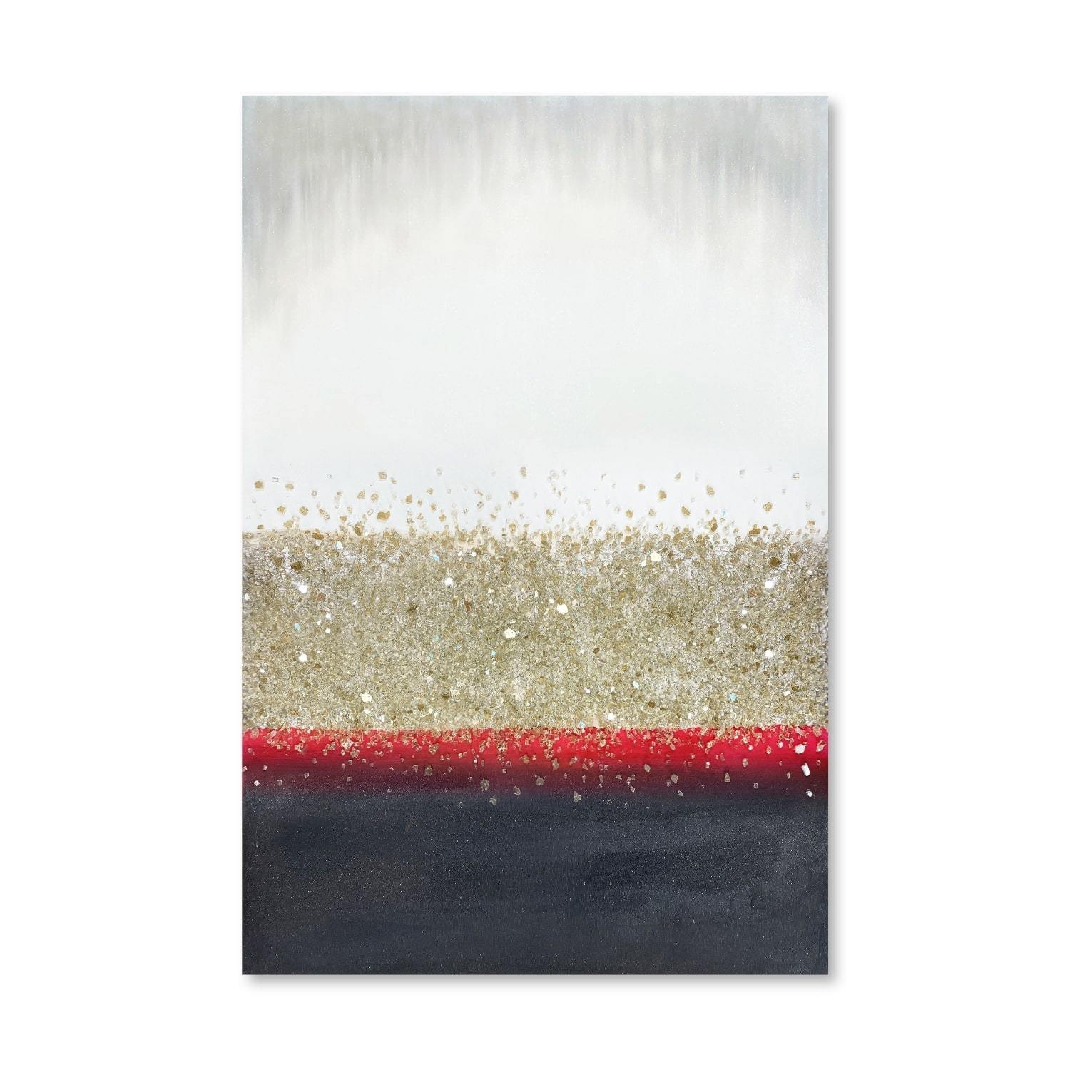 Volcano Sparkle Canvas Art Clock Canvas