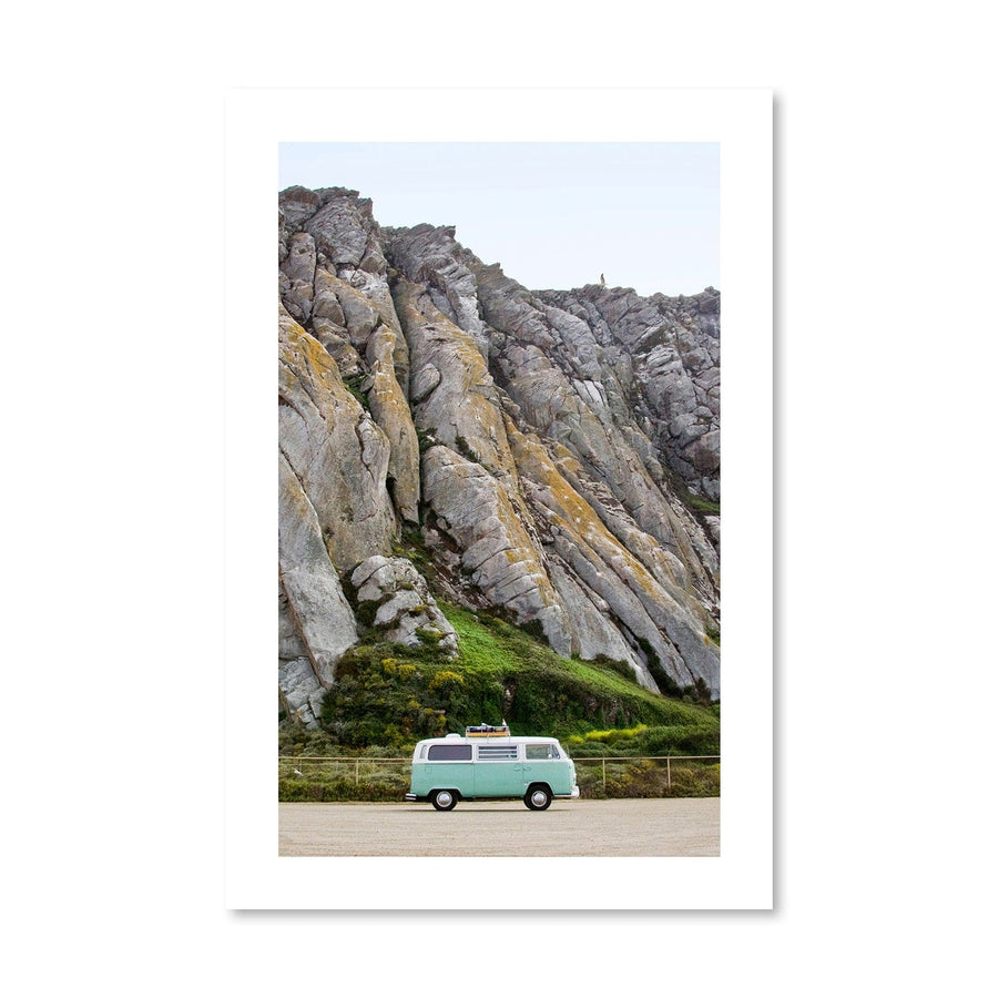 VW Adventures Print Art Clock Canvas