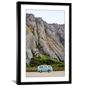 VW Adventures Print Art 30 x 45cm / Unframed Canvas Print Clock Canvas