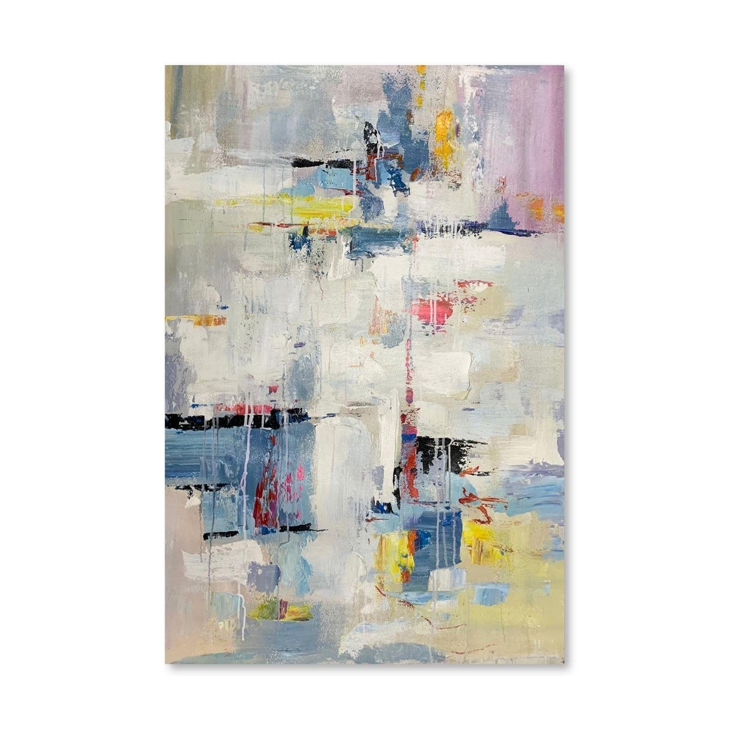 Warp of Color Oil Painting Oil Clock Canvas