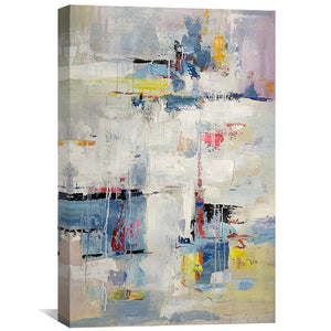 Warp of Color Oil Painting Oil Clock Canvas