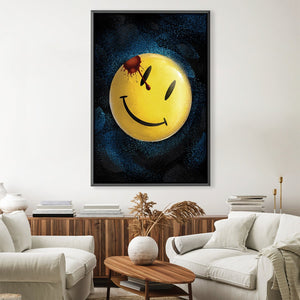 Watchmen Comedian Canvas Art 30 x 45cm / Unframed Canvas Print Clock Canvas