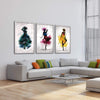 Watercolor Ballerina Canvas Art Clock Canvas