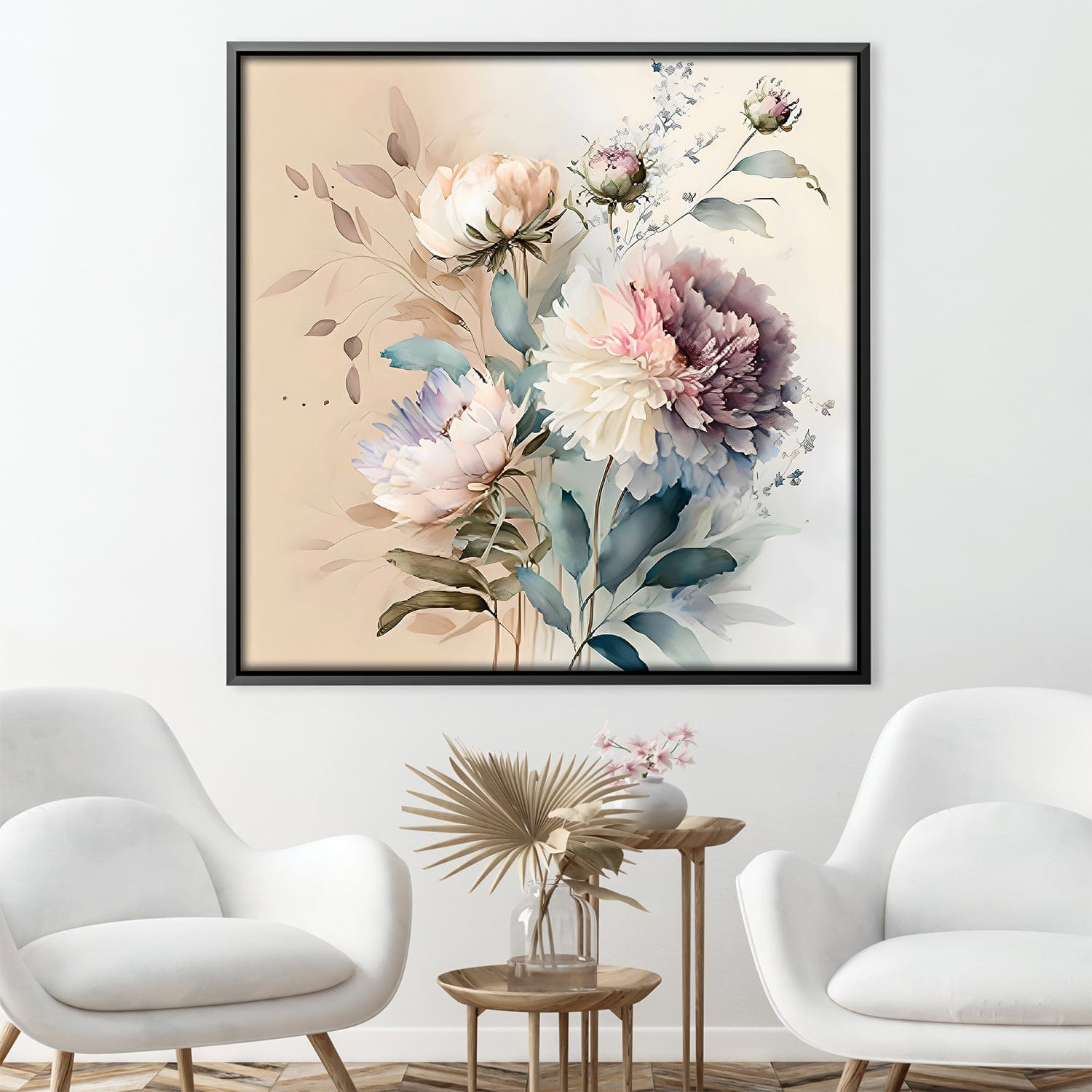 Watercolor Bouquet Canvas 12 x 12in / Canvas product thumbnail