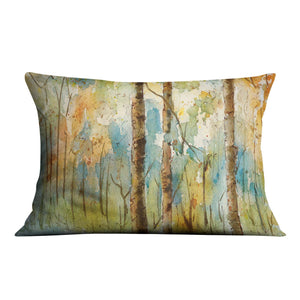 Watercolor Forest Cushion Cushion 48 x 33cm Clock Canvas