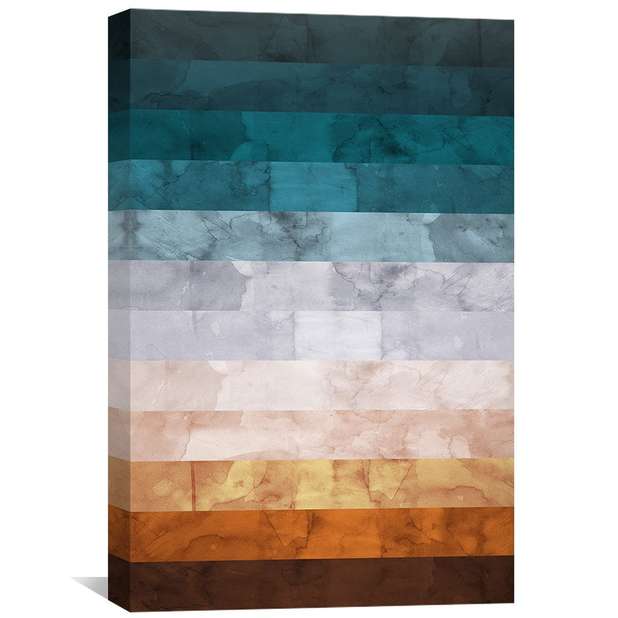 Watercolor Landscape 2 Canvas Art Clock Canvas