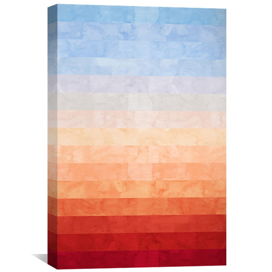 Watercolor Landscape 4 Canvas Art Clock Canvas