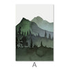 Watercolor Landscape Canvas Art A / 30 x 45cm / Unframed Canvas Print Clock Canvas