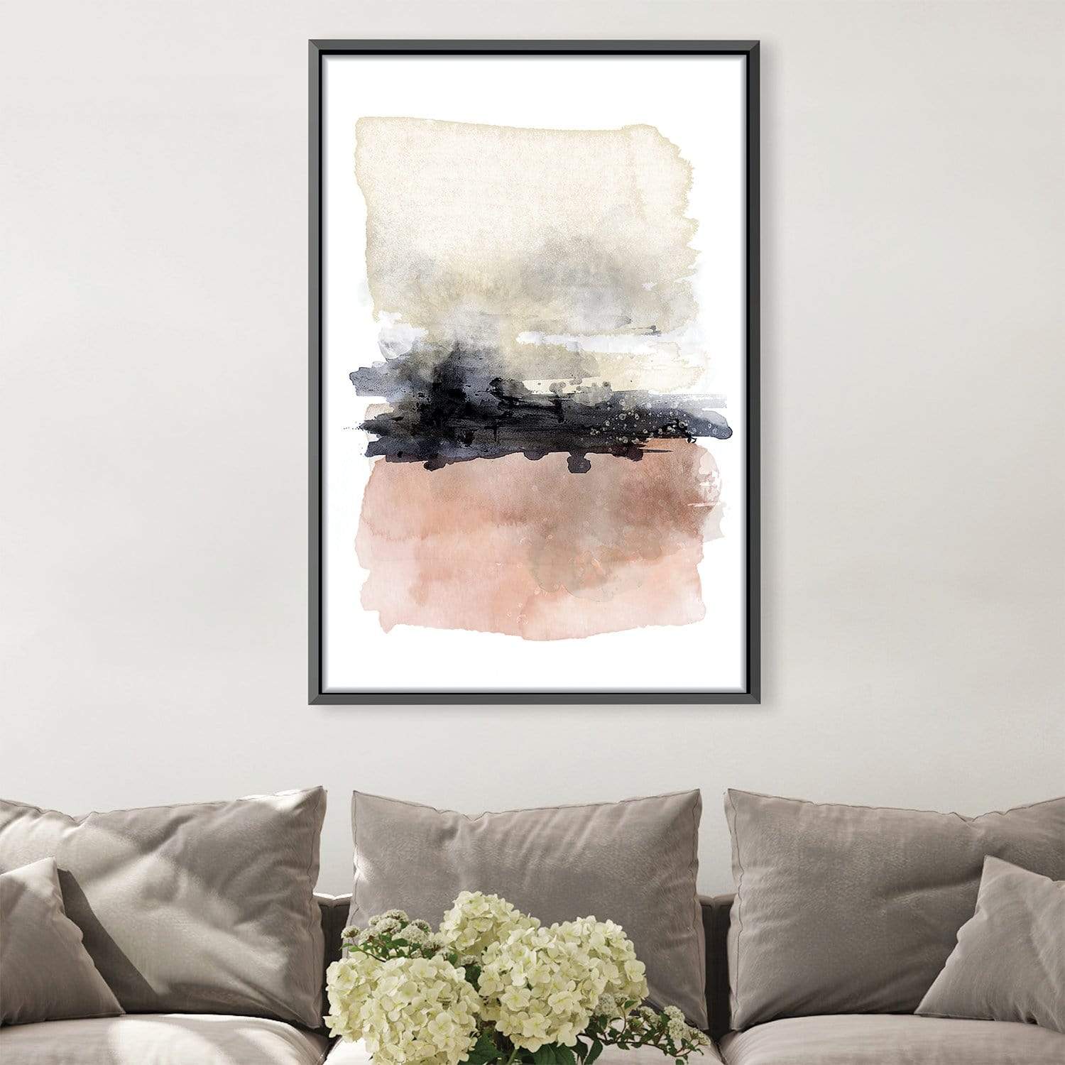 Watercolor Serenity Canvas Art Clock Canvas