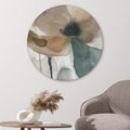Watercolor Tones - Circle Canvas Art A / 40 x 40cm / Standard Gallery Wrap Clock Canvas