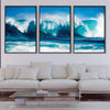 Waves Canvas Art Clock Canvas