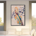 Wavy Notes Canvas Art Clock Canvas