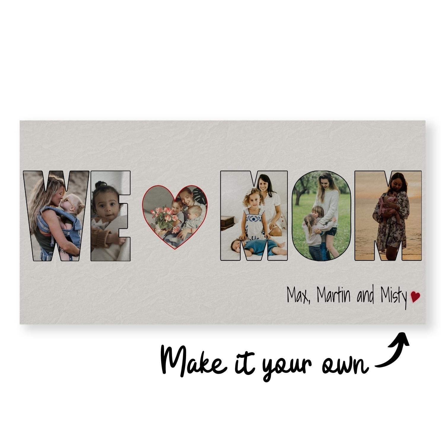 We Love Mom Canvas product thumbnail