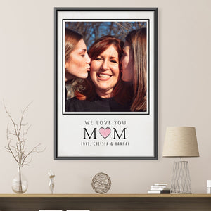 We Love You Mom Canvas Art Clock Canvas