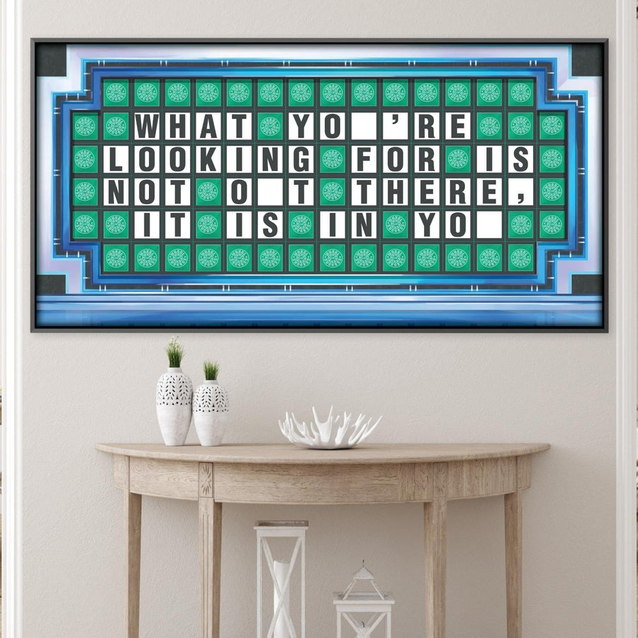 Wheel of Success Canvas Art Clock Canvas