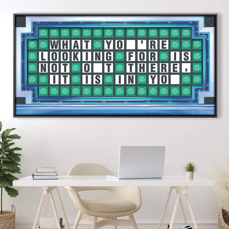 Wheel of Success Clock Canvas