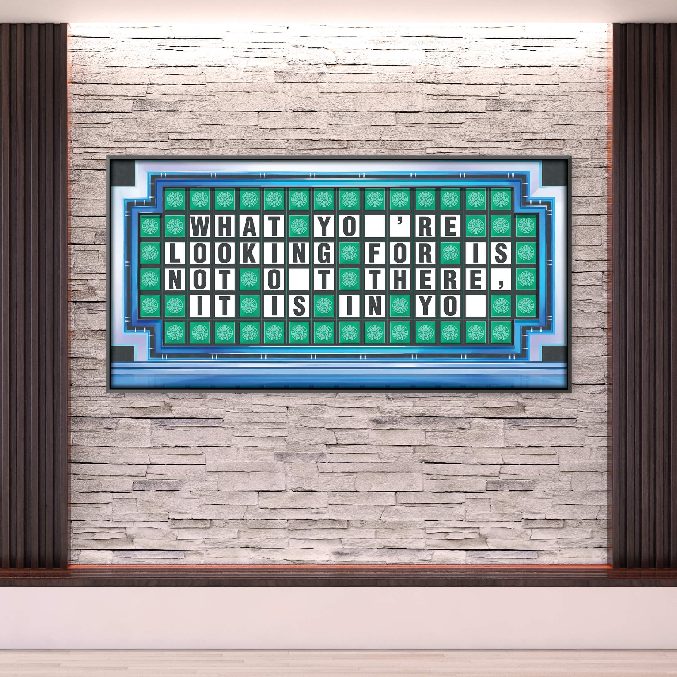 Wheel of Success Clock Canvas