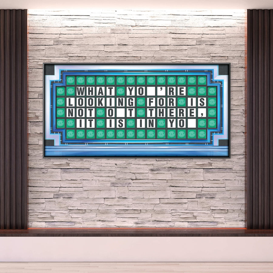 Wheel of Success Clock Canvas