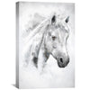 White Bronco Canvas Art Clock Canvas
