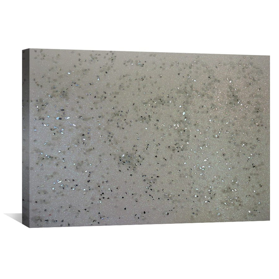 White Glam Canvas Art Clock Canvas
