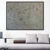 White Glam Canvas Art 45 x 30cm / Unframed Canvas Print Clock Canvas