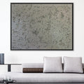 White Glam Canvas Art 45 x 30cm / Unframed Canvas Print Clock Canvas