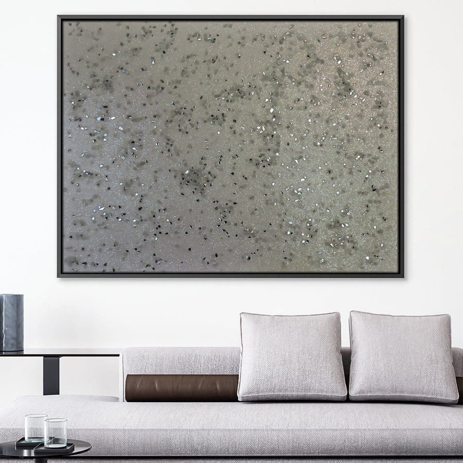 White Glam Canvas Art 45 x 30cm / Unframed Canvas Print Clock Canvas