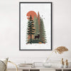 Wild Deer Canvas Art 30 x 45cm / Unframed Canvas Print Clock Canvas