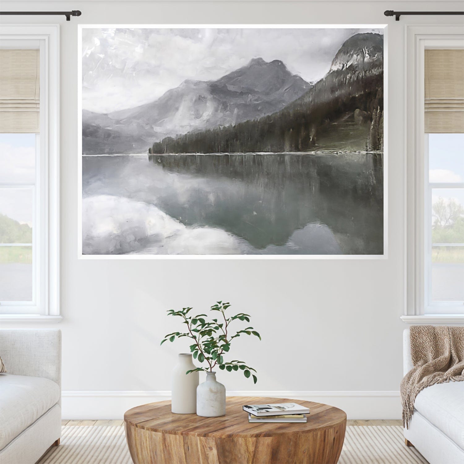 Wild Mountains Canvas Art Clock Canvas