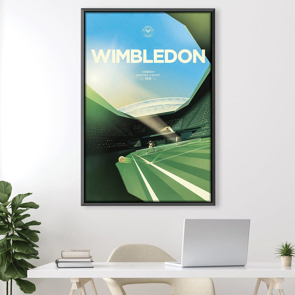 Wimbledon Centre Court Canvas Art 30 x 45cm / Unframed Canvas Print Clock Canvas