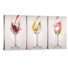 Wine Night Canvas Art Clock Canvas
