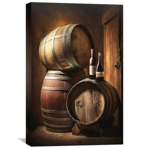 Winery Canvas Art Clock Canvas