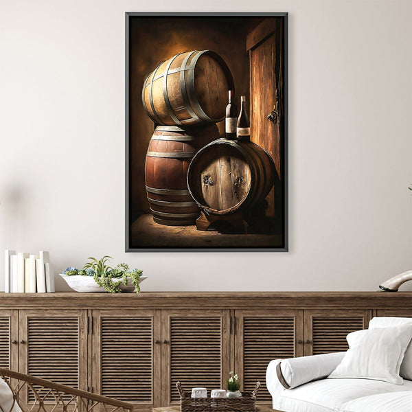 Winery Canvas Art Clock Canvas