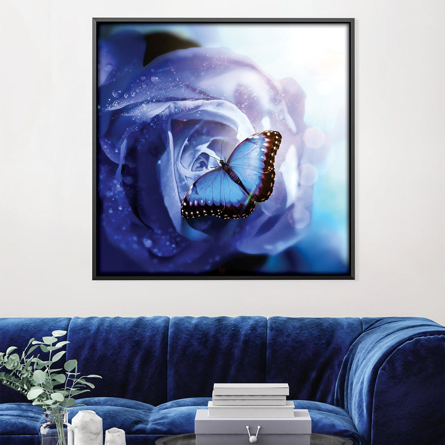 Wings of the Flower Canvas Art Clock Canvas