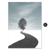 Winter Forest Canvas Art C / 40 x 50cm / No Board - Canvas Print Only Clock Canvas